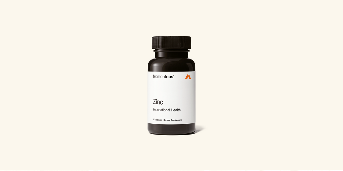 a bottle of Momentous Zinc