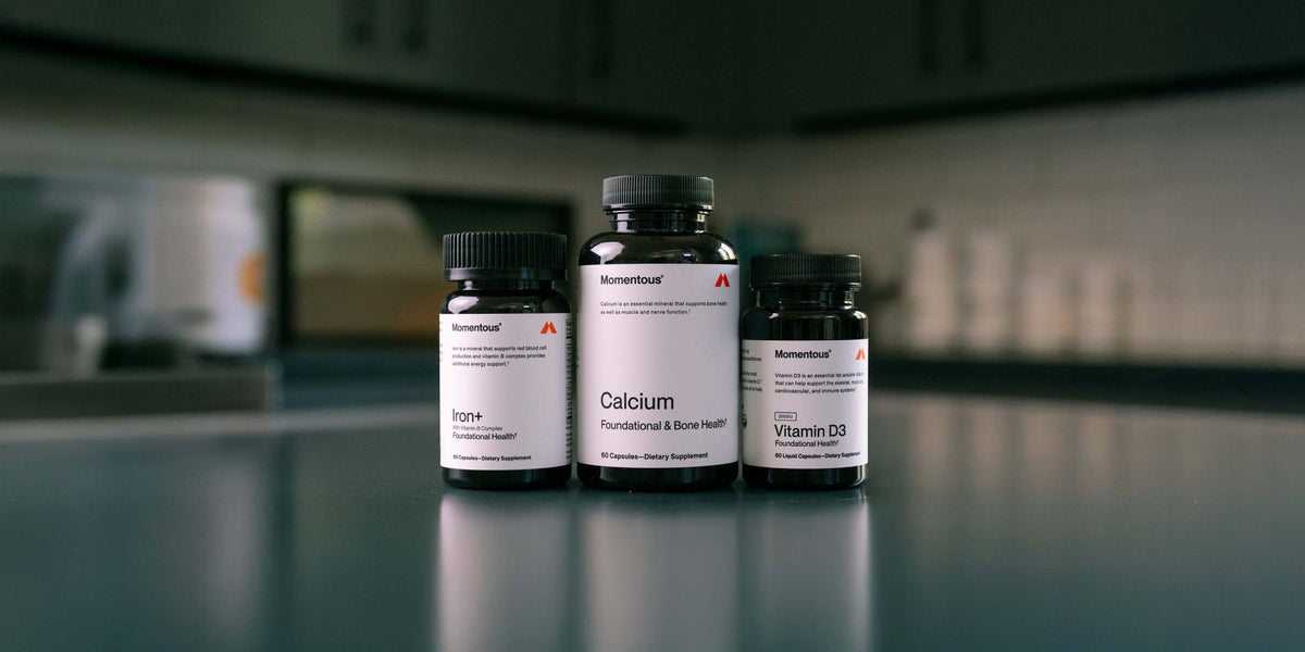 three supplements on table