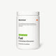 White plastic container labeled “Momentous Fuel – Carbohydrates & Electrolytes” in Strawberry Lime flavor. Text states that Fuel is a comprehensive formula of carbohydrates and electrolytes that provides sustained energy and hydration during training. Net weight: 17.1 oz (484.5 g).