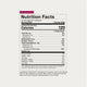 Nutrition Facts panel for Cherry Berry flavor: 15 servings per container; serving size 1 scoop (33 g); 120 calories per serving. 0 g total fat, 0 mg cholesterol, 300 mg sodium (13% DV), 28 g total carbohydrates (10% DV), 27 g total sugars including 27 g added sugars (54% DV), 0 g protein. Includes Vitamin D 0 mcg, Calcium 10 mg (<2% DV), Iron 0 mg, Potassium 160 mg (4% DV), Magnesium 100 mg (25% DV), Zinc 3 mg (25% DV). Ingredients: Palatinose™ Isomaltulose, Fructose, Citric Acid, Natural Flavors, Salt, Mag