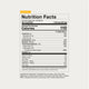 Nutrition Facts panel for Mango flavor: 15 servings per container; serving size 1 scoop (32.5 g); 110 calories per serving. 0 g total fat, 0 mg cholesterol, 280 mg sodium (12% DV), 27 g total carbohydrates (10% DV), 27 g total sugars including 27 g added sugars (54% DV), 0 g protein. Includes Vitamin D 0 mcg, Calcium 0 mg, Iron 0 mg, Potassium 140 mg (2% DV), Magnesium 100 mg (25% DV), Zinc 3 mg (25% DV). Ingredients: Palatinose™ Isomaltulose, Fructose, Citric Acid, Salt, Magnesium Citrate, Natural Flavors,