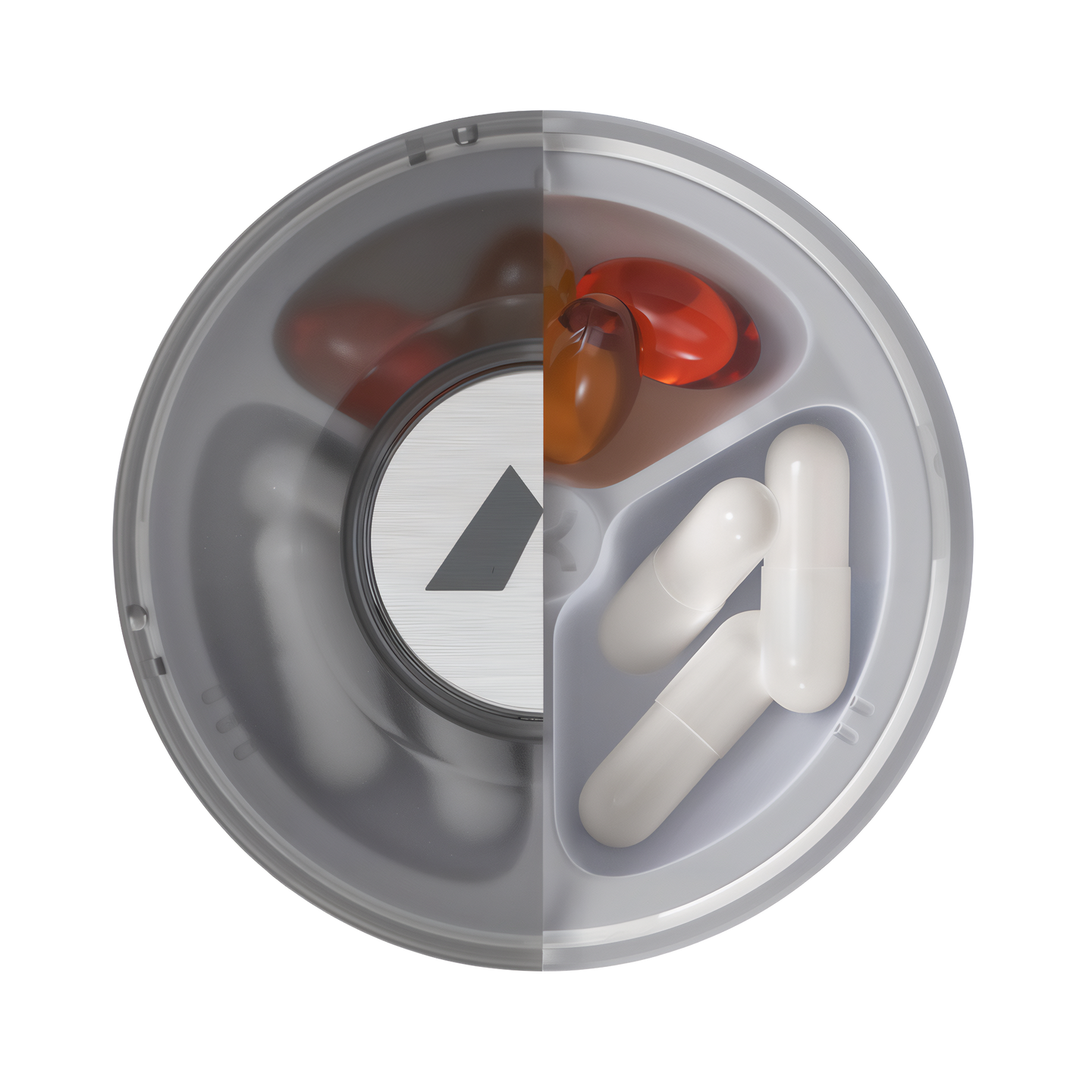 Half open, half closed Promixx Pill case