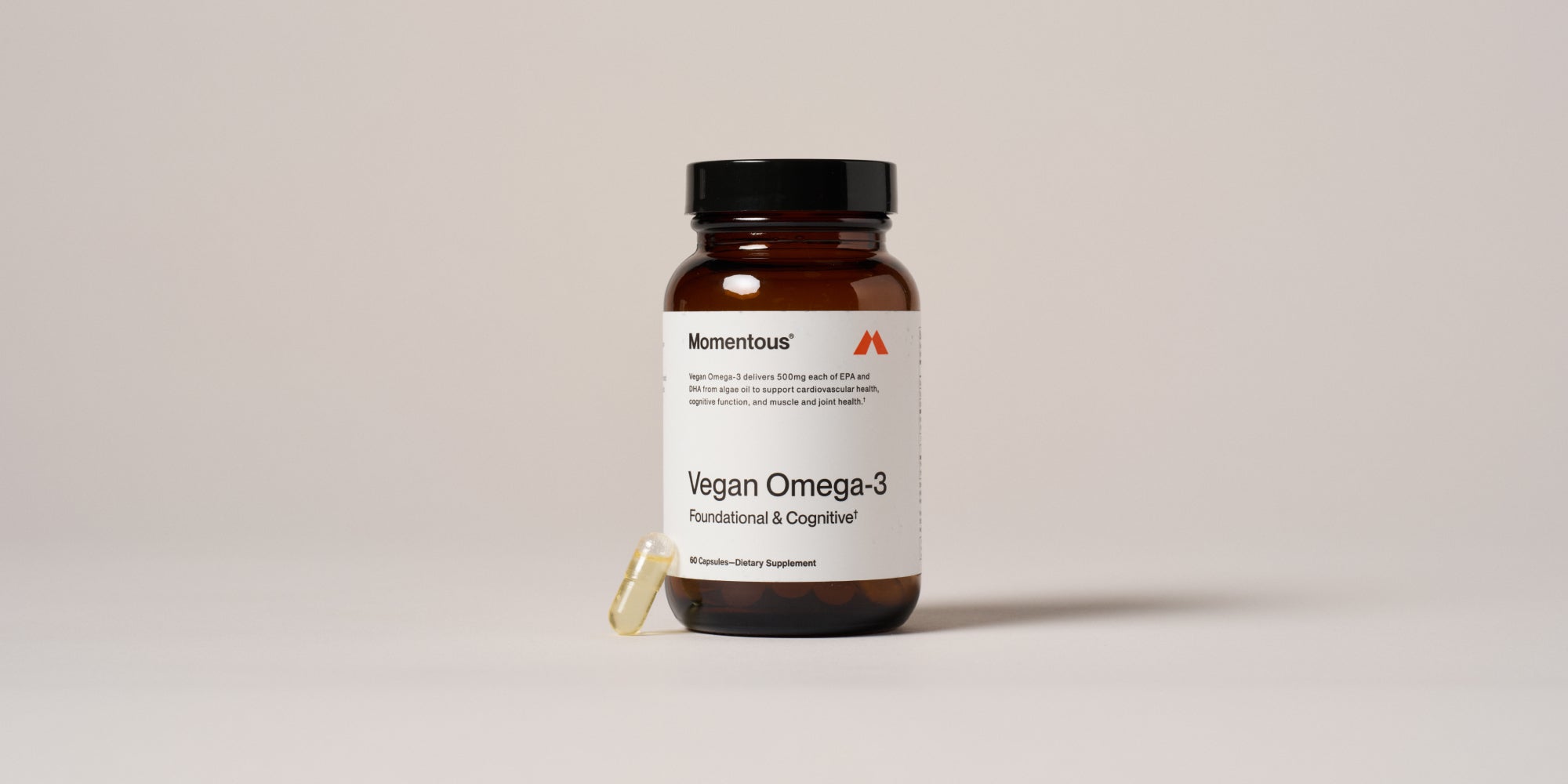 Vegan Omega-3 Pill Bottl