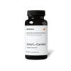 “Momentous Acetyl L-Carnitine bottle labeled ‘Acetyl L-Carnitine Cognitive Function’ with text describing it as a natural amino acid derivative that may support energy and brain function.”