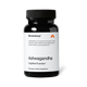 “Momentous Ashwagandha bottle labeled ‘Ashwagandha Cognitive Function’ with text: ‘Ashwagandha is an evergreen shrub grown in India that can be used to help promote healthy levels of cortisol and aid in focus and alertness.’ 60 capsules dietary supplement.”