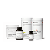 Vanilla Athletic Resilience Stack which contains a jar of collagen peptides, vanilla whey protein, vanilla recovery, Magnesium Threonate, and Zinc