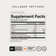 Collagen Peptides Supplement Facts. Unflavored, 30 Servings. Serving Size: 1 Scoop (16.9g). Per serving: Calories 60, Protein 15g, Vitamin C (as Ascorbic Acid) 50mg (56% DV), Sodium 60mg (3% DV), Collagen Peptides (Bovine) 11.6g*, FORTIGEL Collagen Hydrolysate 5.2g*. *Daily Value not established. Other Ingredients: None. NSF Certified Sport, Momentous Collagen Signature Spec, Gluten Free, GMO Free.
