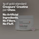 1g of gold-standard
Creapure® Creatine
per Chew.

No Artificial
Ingredients.
No Fillers.
No Fluff.

Product label visible on jar:

Momentous®
Daily creatine supplementation may support cognitive function and increase energy available to muscles.†

Strawberry Flavor

Creatine Chews
Cognitive & Muscle Performance†

50 Chewable Tablets — Dietary Supplement