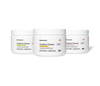 Three jars of Momentous Creatine Chews side by side on a white background. Left jar: Lemon Lime Flavor, 10 Day Supply. Center jar: Mango Flavor, 10 Day Supply, The Momentous Standard Signature Spec, NSF Certified for Sport. Right jar: Strawberry Flavor, 10 Day Supply. All jars: Dietary Supplement, 50 Chewable Tablets. Key benefits on each label: Supports cognitive and muscle performance, Highest quality pure creatine monohydrate.