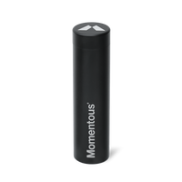Black Momentous travel tube for carrying creatine chew supplements