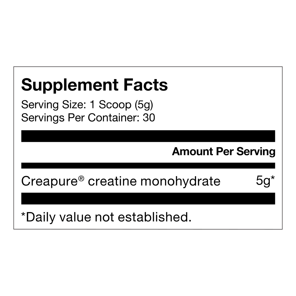 Collagen + Creatine Stack Supplement Facts