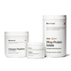 Chocolate flavored Foundational Female Athlete Bundle which includes a jar of creatine, chocolate whey protein, and a jar of collagen peptides