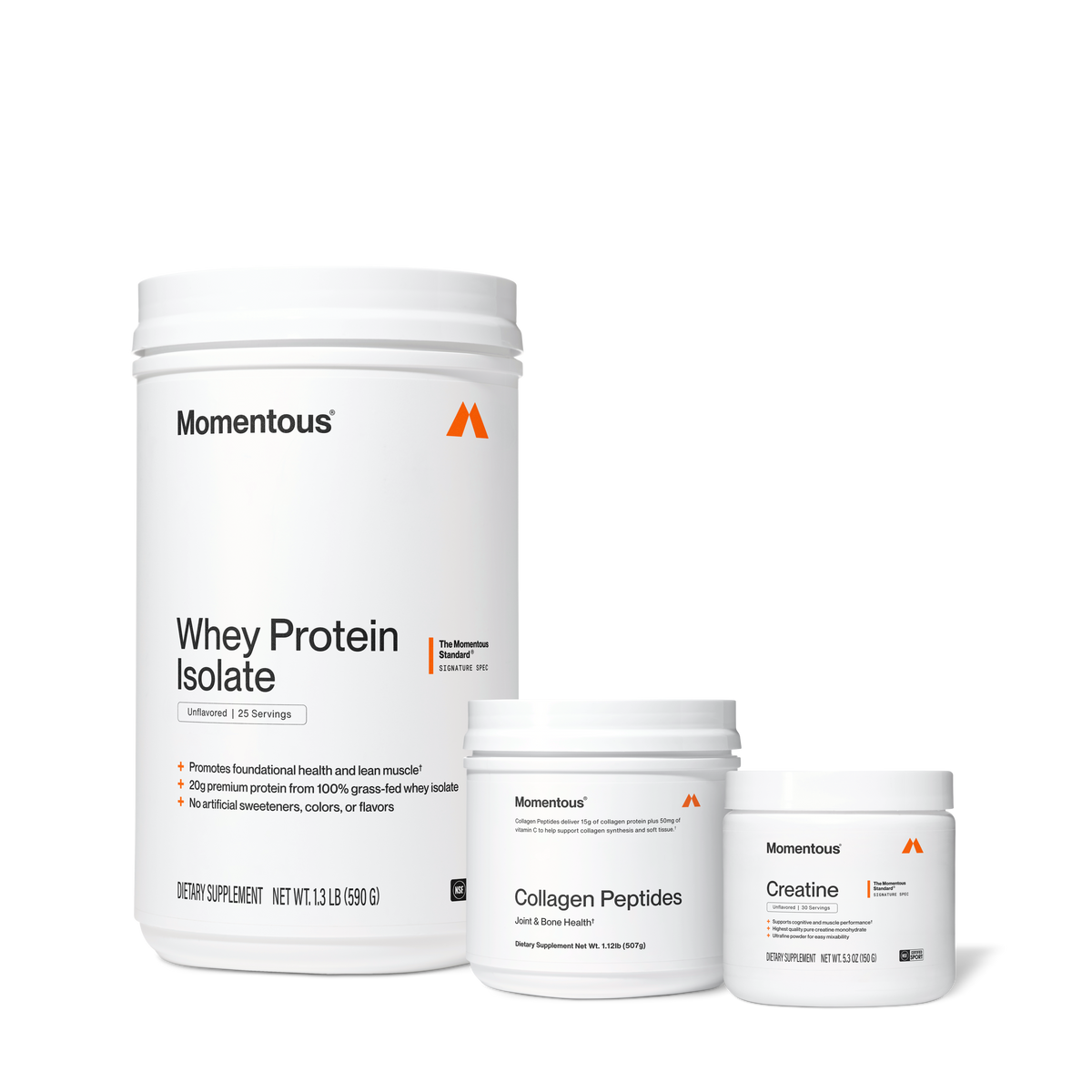 Protein Stack Female Athlete Stack | Protein, Collagen & Creatine Support – Momentous