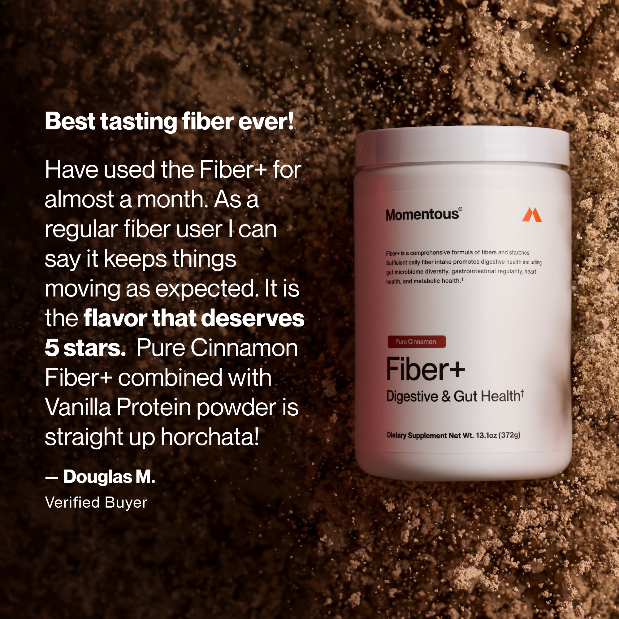 Fiber+ | 3-in-1 Prebiotic Fiber Powder for Gut & Performance