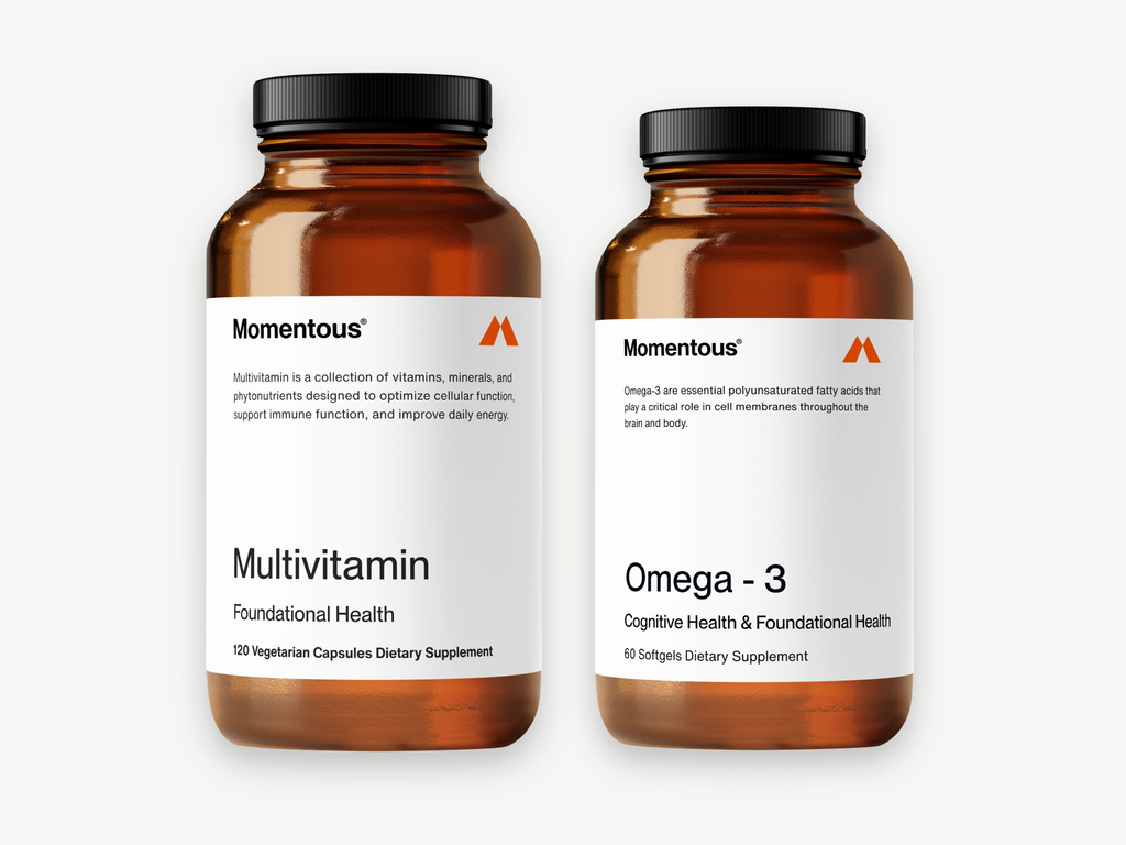 Introducing the Foundational Health Bundle. Optimize Your Health with Omega-3 & Multivitamin