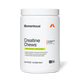 White jar of Momentous Creatine Chews, Lemon Lime Flavor, 30 Day Supply. The Momentous Standard Signature Spec. Key benefits: Supports cognitive and muscle performance, Highest quality pure creatine monohydrate, Convenient bite-sized chewable tablet. Dietary Supplement, 150 Chewable Tablets. NSF Certified for Sport.