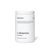White Momentous supplement container on a clean background labeled L-Glutamine. Overlaid text reads: “Momentous” “L-Glutamine is the most abundant amino acid in the body. Regular supplementation may help maintain gut health and immune function by supporting the gut mucosal lining and microbiome.” “L-Glutamine” “Foundational†” “Dietary Supplement Net Wt. 10.6oz (300g)”