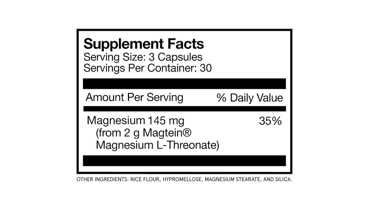 Brain, Body, and Sleep Stack Supplement Facts
