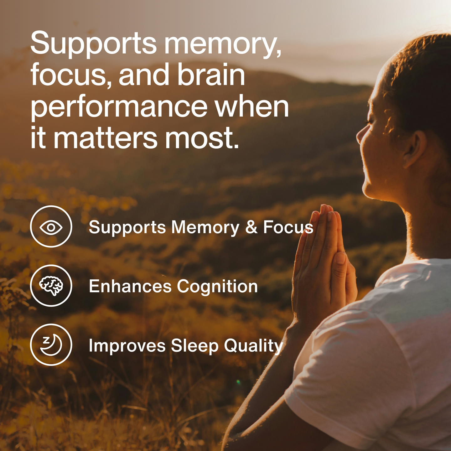 Key benefits of Magtein magnesium L-threonate supplement, highlighting support for memory, focus, cognitive function, and overall brain health.