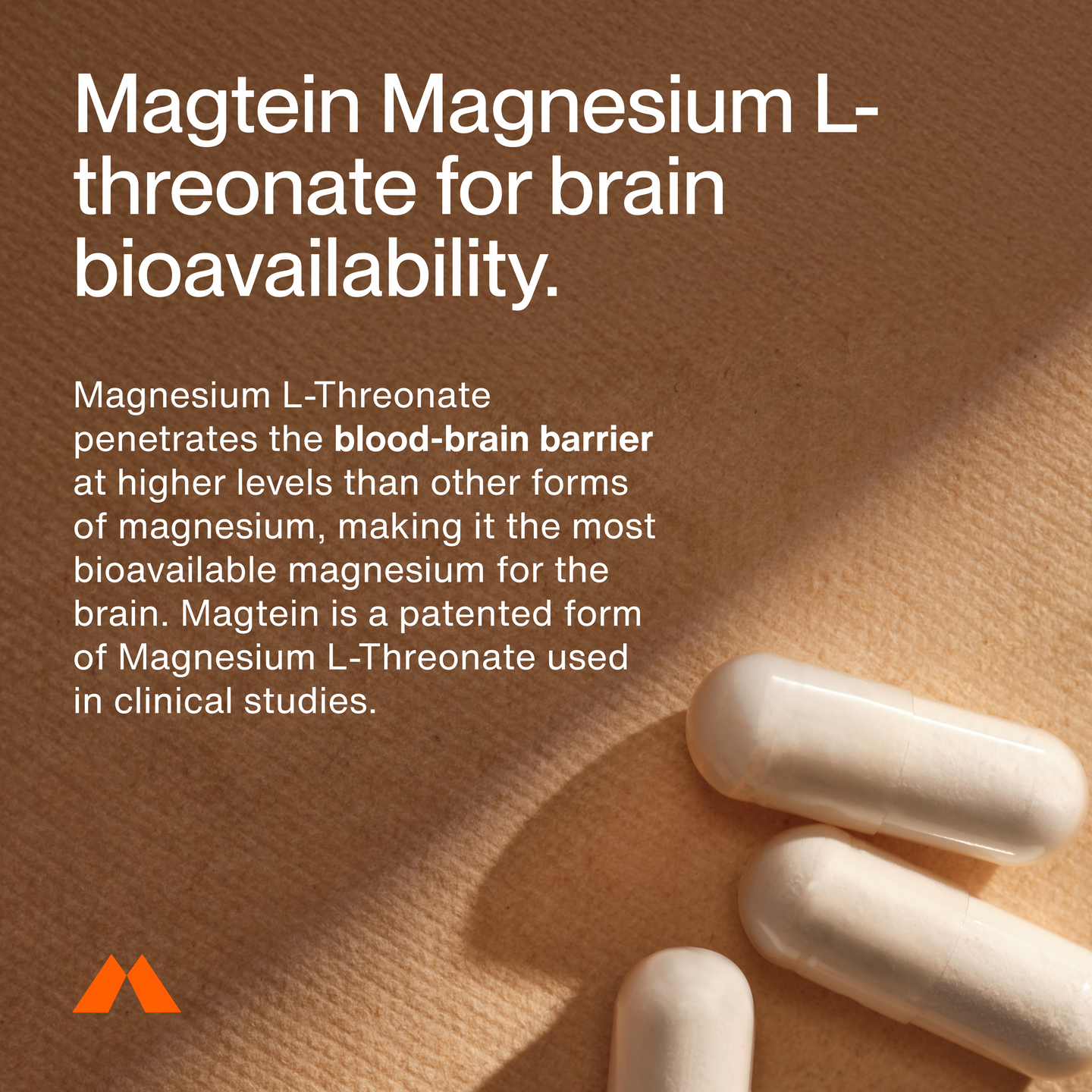 Magtein supplement highlighting what sets it apart—features include enhanced brain absorption, cognitive support, and a unique magnesium L-threonate formulation designed for memory, focus, and overall brain health.