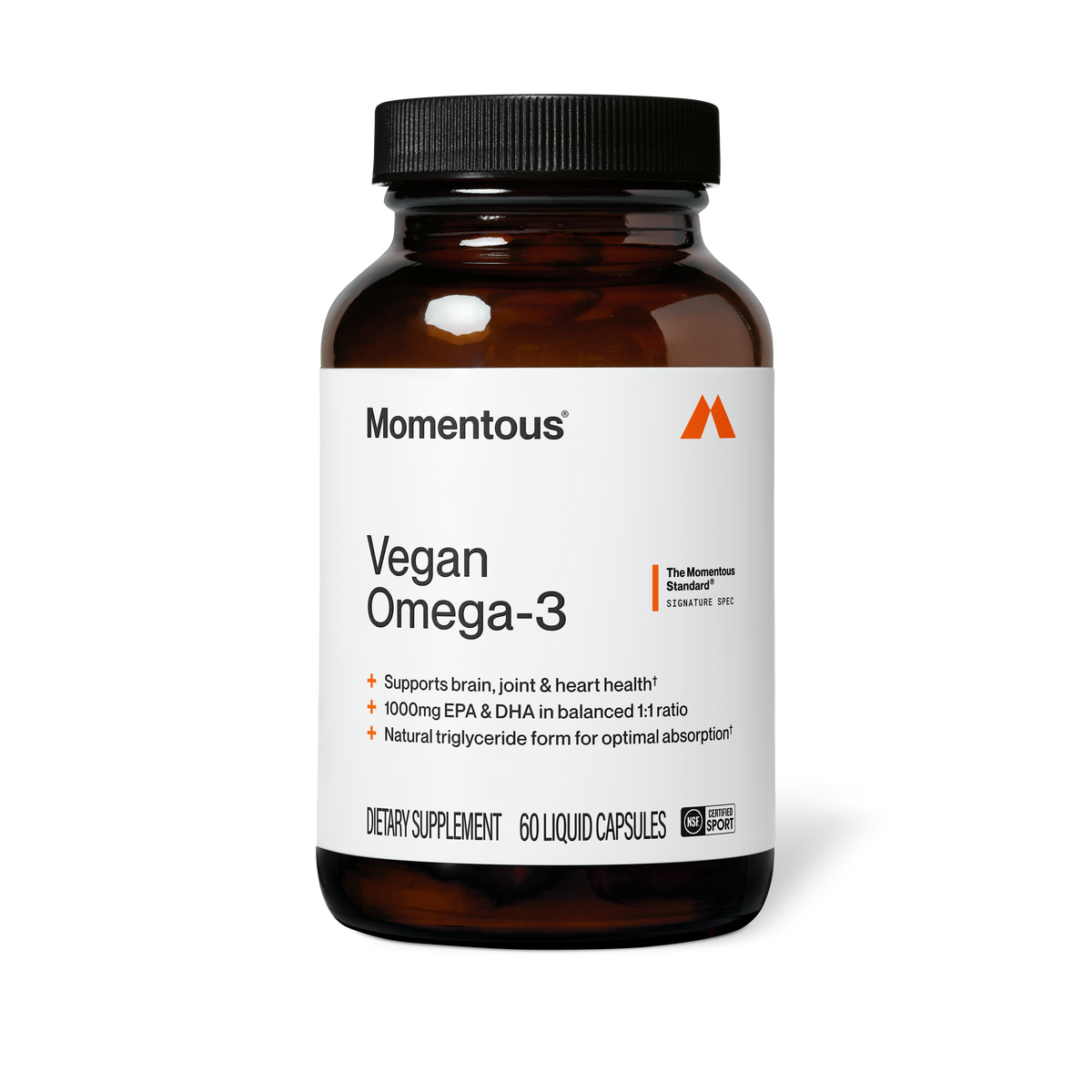 Vegan Omega-3 Supplement (Algae) | NSF Certified | Momentous