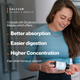 Calcium Outcomes & Benefits. Created with Dicalcium Malate, which offers: Better absorption, Easier digestion, Higher Concentration than other forms of calcium.