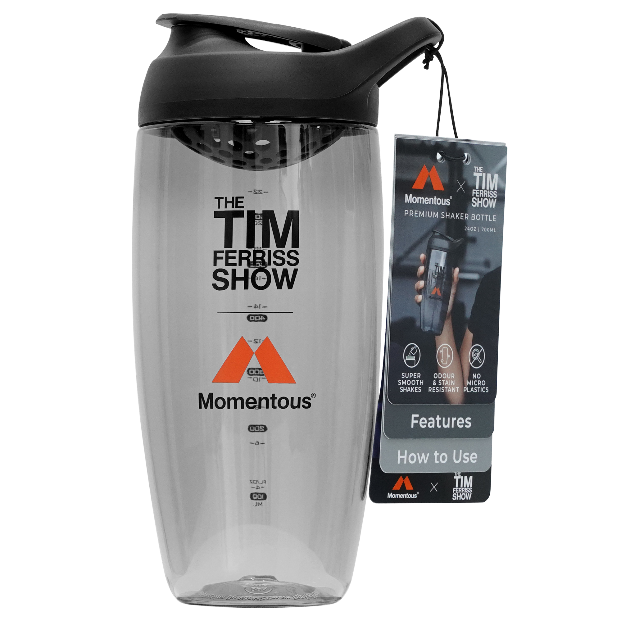 Tim Ferriss x Momentous Promixx Pursuit Shaker Bottle