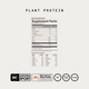 Momentous Plant Protein Supplement Facts, Cappuccino flavor, 22 servings, serving size 1 scoop 29.4g, 110 calories, 20g protein, 2.5g fat, 4g carbohydrate, 2g fiber, 1g sugars including 1g added sugars, calcium 150mg, iron 3.7mg, sodium 170mg, potassium 100mg, PURIS pea protein 24.1g, organic brown rice protein 1g, other ingredients organic cane sugar, natural flavors, decaffeinated Mexican coffee powder, Reb M sweetener from rice, NSF Certified Sport, Signature Spec, GF, grass fed, vegan. (494 chars)