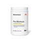 Momentous Pre-Workout tub on a white background, Lemonade Flavor, 30 servings, 15 oz 426 g, NSF Certified Sport: supports increased power and muscle performance, helps sharpen focus and cognitive performance, and pairs L-Theanine with caffeine to prolong benefits and reduce crash. (281 chars)
