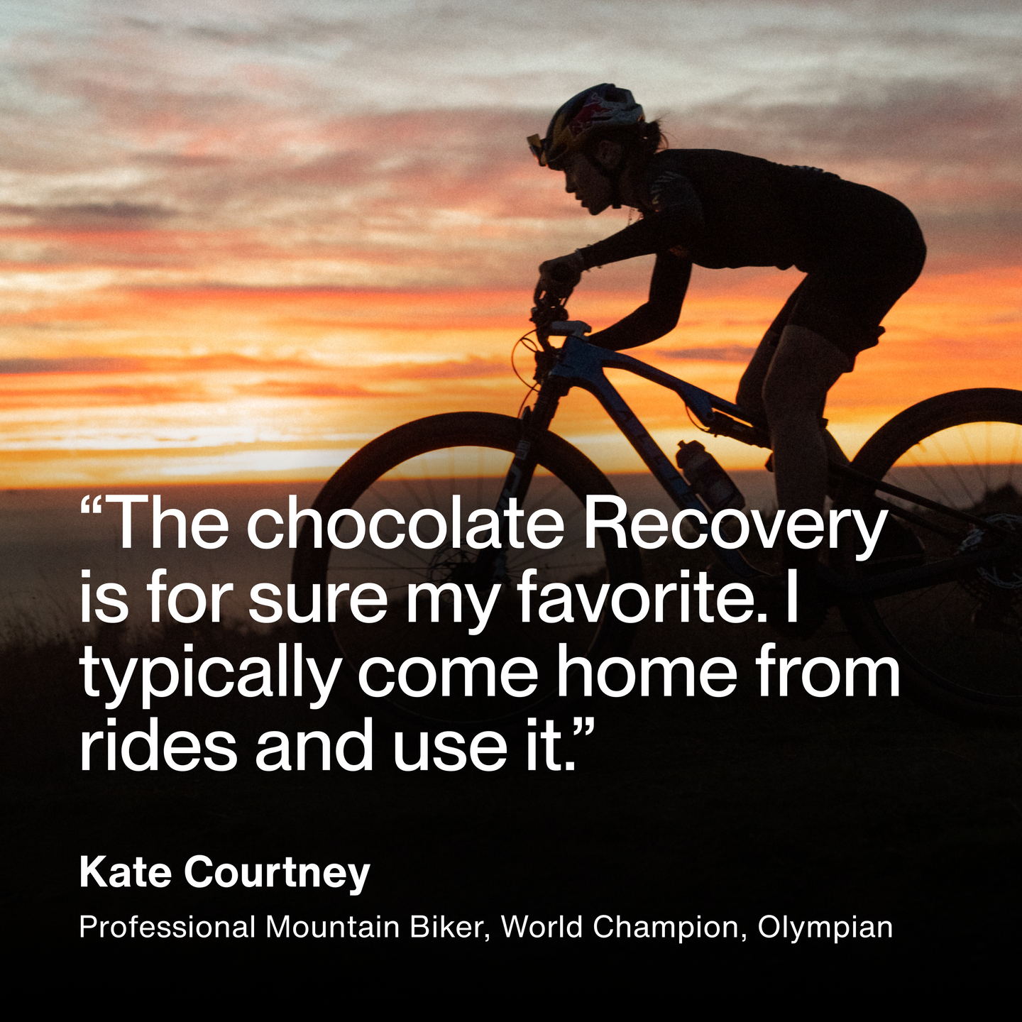 Athlete quote on why Recovery is her go-to for recovery. 