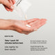 Hand pouring capsules from Sleep Pouch with instructions: Take 1 pack 30 minutes before bed, use nightly for best results.