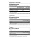 Supplement facts labels for Magnesium L-Threonate, L-Theanine, and Apigenin with serving sizes and ingredient details.