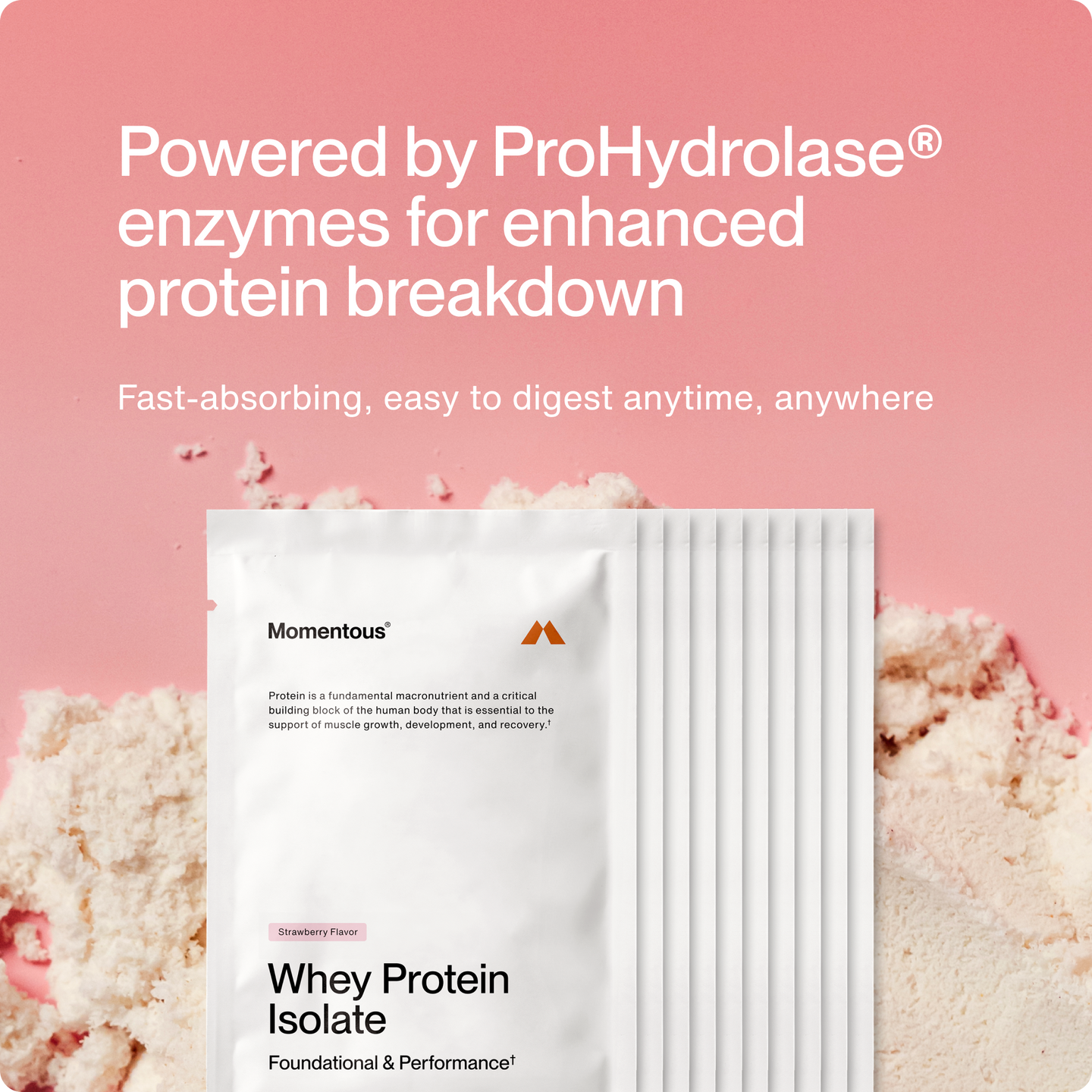 Powered by ProHydrolase enzymes for enhanced protein breakdown. Fast Absorbing, easy to digest anytime, anywhere