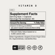 Momentous Vitamin D3 Supplement Facts. 2000IU, 60 Servings. Serving Size: 1 Capsule. Vitamin D 50mcg (2000IU) 250%, as plant-based cholecalciferol (D3). Other Ingredients: Organic Extra Virgin Olive Oil, Hypromellose, Candelilla Wax. NSF Certified for Sport. GMO Free, Gluten Free, Vegan.