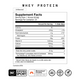 Momentous Whey Protein Unflavored Supplement Facts. Serving Size: 1 Scoop (23.6g), 25 Servings. Calories 90, Protein 20g (40%), Grass-fed whey protein isolate 23.3g, ProHydrolase 200mg. Other Ingredients: None listed. Contains Milk. NSF Certified for Sport. GMO Free, Gluten Free, Vegan.