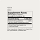 Vitamin D3 supplement facts label on light gray with 2000 IU badge. Serving Size 1 capsule, 60 servings per container. Per serving: Vitamin D 50mcg (2,000 IU) as plant-based cholecalciferol (D3) providing 250% Daily Value. Percent Daily Values based on a 2,000 calorie diet. Other ingredients: organic extra virgin olive oil, hypromellose, candelilla wax.