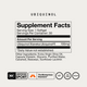 Supplement Facts label for Ubiquinol. Text: Serving Size: 1 Softgel, Servings Per Container: 30, Ubiquinol (Kaneka Ubiquinol) 100mg, Daily Value not established. Other Ingredients: Extra Virgin Olive Oil, Capsule (Gelatin, Glycerin, Purified Water, Caramel), Beeswax, Sunflower Lecithin. Badges: NSF Certified Sport, The Momentous Standard, GF, GMO Free, Vegan.