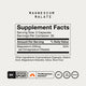 Momentous Magnesium Malate Supplement Facts, 30 servings, serving size 2 capsules, magnesium 220mg as dimagnesium malate at 52 percent daily value. Other ingredients: hypromellose capsule, stearic acid, magnesium stearate, silica, rice flour. NSF Certified Sport, The Momentous Standard, gluten free, GMO free, vegan. (317 chars)