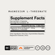 Momentous Magnesium L-Threonate Supplement Facts, 30 servings, serving size 3 capsules, magnesium 145mg from 2g Magtein magnesium L-threonate, other ingredients rice flour, hypromellose capsule, magnesium stearate and silica, NSF Certified Sport, The Momentous Standard, gluten free, GMO free, vegan. (300 chars)