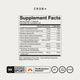 IRON+ Supplement Facts. Serving Size: 1 Capsule, 60 servings/container. Per serving: Vitamin C 50mg (56% DV), Thiamin B1 1.4mg (117%), Riboflavin B2 1.4mg (108%), Niacin B3 18mg (113%), Vitamin B6 1.9mg (112%), Folate B9 600mcg DFE (150%), Vitamin B12 6mcg (250%), Biotin B7 30mcg (100%), Pantothenic Acid B5 6mg (120%), Iron as Ferrous Bisglycinate Chelate/Ferrochel 25mg (139%). Other Ingredients: Rice Flour, Hypromellose, Magnesium Stearate, Silica. NSF Certified Sport, Gluten Free, GMO Free, Vegan.