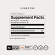 Momentous Creatine Supplement Facts, Unflavored, 30 servings, serving size 1 scoop 5g, Momentous creatine monohydrate 5g, no other ingredients, NSF Certified Sport, Momentous Creatine Signature Spec, gluten free, GMO free, vegan. (229 chars)