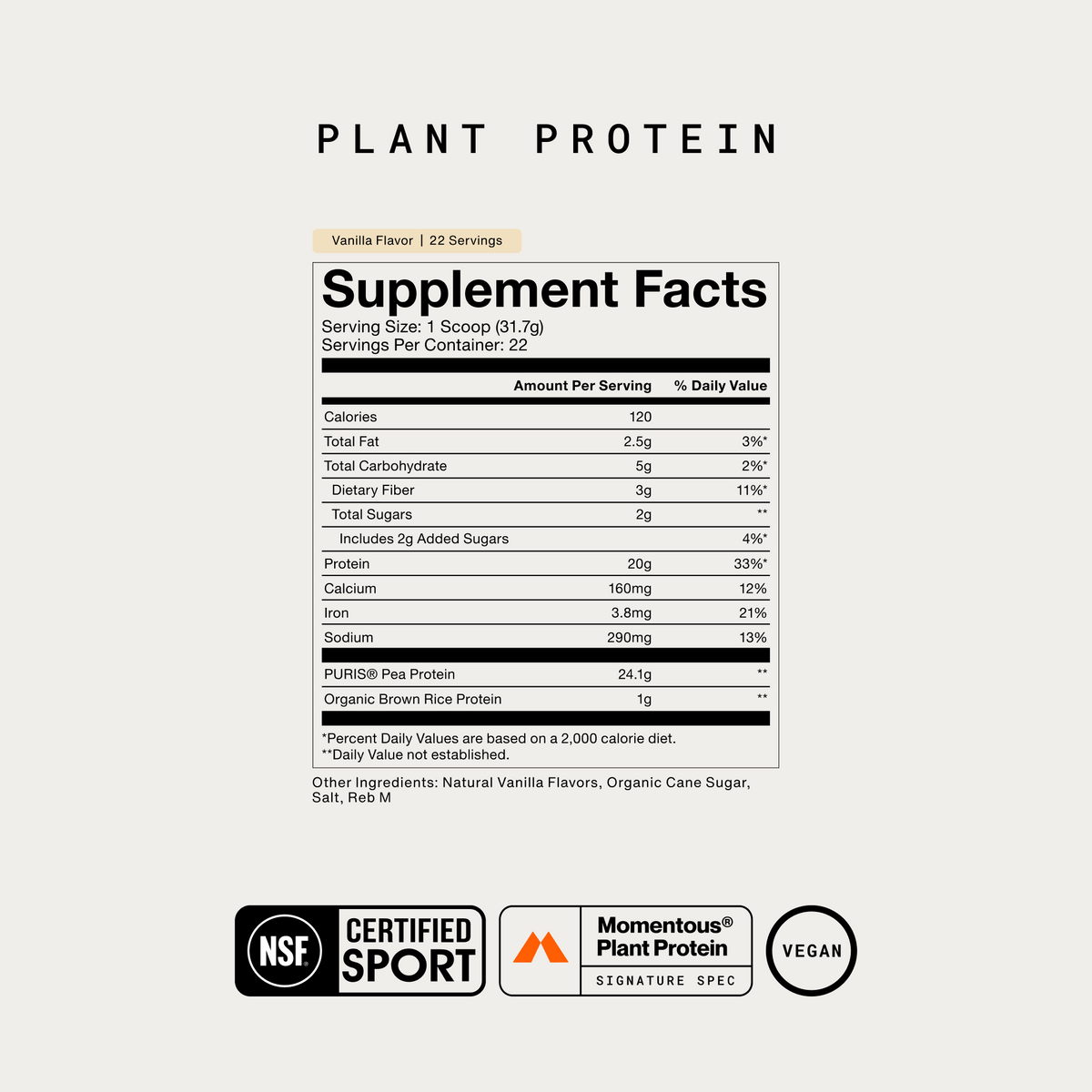 100% Plant Protein Powder