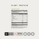 Momentous Plant Protein Supplement Facts, Vanilla Spice Flavor, 10 packets, serving size 1 packet 30.6g, 120 calories, 20g protein, under 1g dietary fiber, 2g total sugars, 140mg calcium, 3.8mg iron, 270mg sodium, PURIS Pea Protein 24.1g, Organic Brown Rice Protein 1g, other ingredients organic cane sugar, natural vanilla flavors, spice blend of cinnamon bark, ginger root, anise seed, and black pepper powders, salt, stevia, NSF Certified Sport, Signature Spec, GF, GMO free, vegan badges. (489 chars)