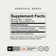 Supplement Facts panel for Momentous Rhodiola Rosea.