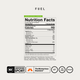 Momentous Fuel Nutrition Facts, Strawberry Lime, 15 servings, serving size 1 scoop 32.3g: 110 calories, 300mg sodium, 28g total carbohydrate, 27g total sugars, 150mg potassium, 100mg magnesium, 3mg zinc. Ingredients: Palatinose isomaltulose, fructose, citric acid, salt, natural flavors, magnesium citrate, potassium chloride, malic acid, Reb A, beet color, silica, zinc citrate. NSF Certified Sport, The Momentous Standard, gluten free, GMO free, vegan. (454 chars)