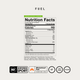 Momentous Fuel Nutrition Facts, Strawberry Lime Flavor, 15 servings, serving size 1 scoop 32.3g, 110 calories, sodium 300mg, total carbohydrate 28g including 27g added sugars, potassium 150mg, magnesium 100mg, zinc 3mg. Ingredients: Palatinose Isomaltulose, Fructose, Citric Acid, Salt, Natural Flavors, Magnesium Citrate, Potassium Chloride, Malic Acid, Reb A, Beet Color, Silica, Zinc Citrate. NSF Certified Sport, Momentous Fuel Signature Spec, gluten free, GMO free, vegan.