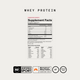 Momentous Whey Protein Supplement Facts, Strawberry, 10 packets, serving size 1 packet 24.8g, 90 calories, 20g protein, grass fed whey protein isolate 23.4g and ProHydrolase 200mg blend of proteases, other ingredients natural strawberry flavor, Reb M, beet root and carrot juice powder for color, contains milk, with typical amino acid profile, NSF Certified Sport, Momentous Whey Protein Signature Spec, gluten free, grass fed. (428 chars)