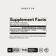 Magtein supplement facts panel. Serving size: 3 capsules, 30 servings per container. Magnesium from 2g Magtein Magnesium L-Threonate: 145mg, 35% DV. Other ingredients: Rice Flour, Hypromellose, Magnesium Stearate, Silica. NSF Certified Sport, GMO Free, Gluten Free.
