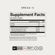Omega-3 Supplement Facts. Serving Size: 2 Softgels, 5 servings/container. Per serving: Calories 20, Total Fat 2g (2% DV), Omega-3 Fatty Acids 1700mg, EPA 800mg, DHA 800mg (DV not established). Other Ingredients: Bovine Gelatin, Glycerine, Purified Water, Natural Lemon Flavor, Annatto, Lipase. Contains Fish (anchovy, sardine, and/or mackerel). NSF Certified Sport, Momentous Omega-3 Signature Spec, Gluten Free, GMO Free.