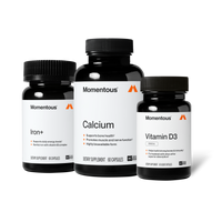 Momentous Vitamin D3 2000IU Supplement Facts, 60 servings, serving size 1 capsule, vitamin D 50mcg 2,000IU as plant-based cholecalciferol D3, other ingredients extra virgin olive oil, hypromellose capsule and candelilla wax, NSF Certified Sport, The Momentous Standard, gluten free, GMO free. (292 chars)